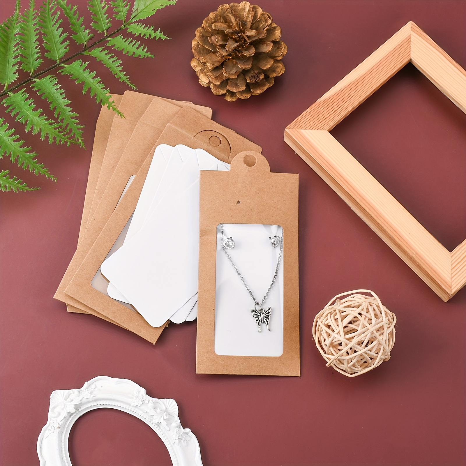 5 Paper Jewelry Gift Boxes with Transparent Windows